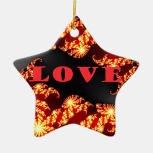 Love.png Ceramic Ornament