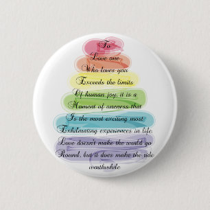 "Love" Poem Gifts Artsy Tree Design 2 Inch Round Button