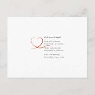 Love Poem postcard