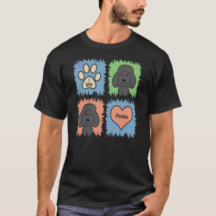 Love Poodles Dad Mom Lady Man Men Women Woman Girl T-Shirt