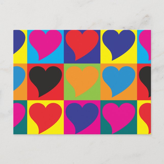 Love Pop Art Postcard (Front)