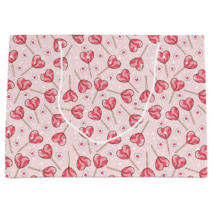 Love Pop Retro Valentine's Large Gift Bag