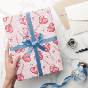 Love Pop Retro Valentine's Wrapping Paper