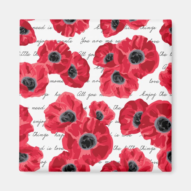 love poppies magnet (Front)