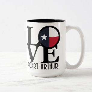 LOVE Port Arthur 15oz Two-Tone Coffee Mug