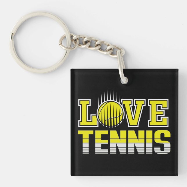 Love Porte - clé de tennis (Devant)