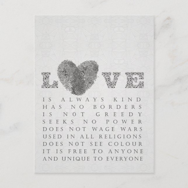 Love Postcard (Front)