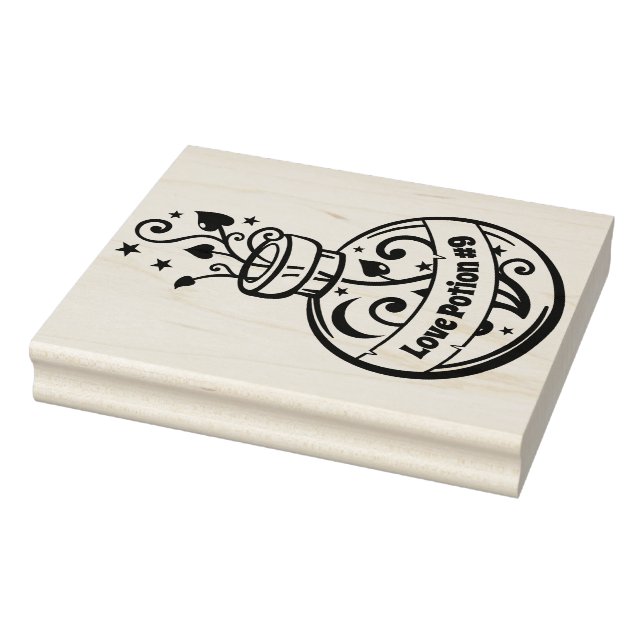 Love Potion #9 Bottle Stamp - Customize Your Label (Stamp)