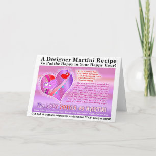 Love Potion # 9 Valentine Martini Recipe Card