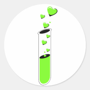 love potion classic round sticker