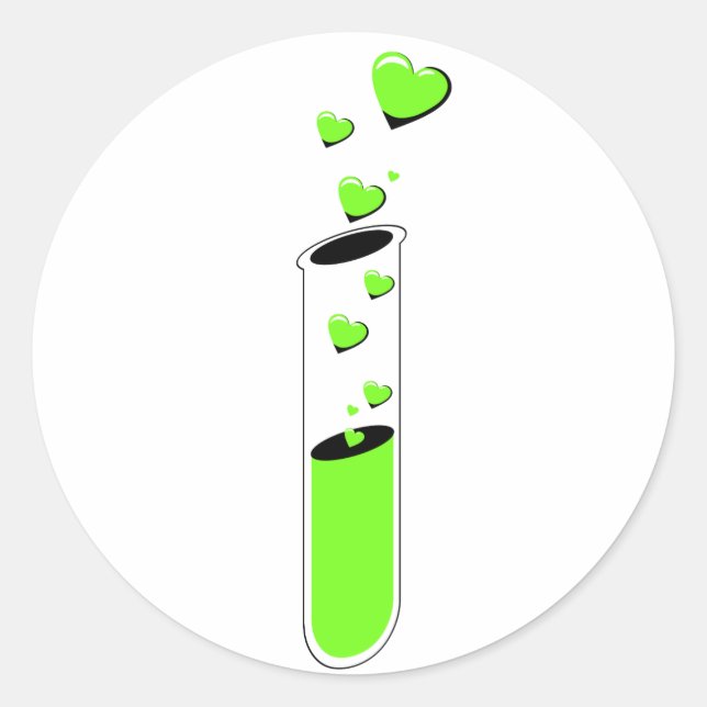 love potion classic round sticker (Front)
