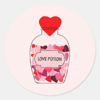 Love Potion Happy Valentine's Day Pink and Red