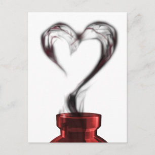 love potion smoke postcard