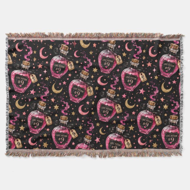 Love Potions Throw Blanket (Front)