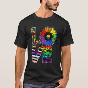Love Pride Lgbt Rainbow Flag Inspirational Lgbtq T-Shirt