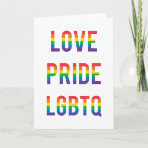 Love Pride LGBTQ Card