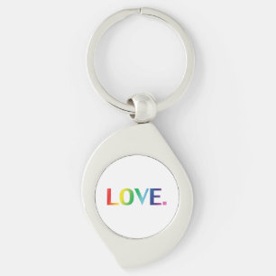 Love Pride lgbtq lgbt Rainbow queer gay colours Keychain