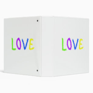 Love pride rainbow watercolor LGBTQ June modern Binder