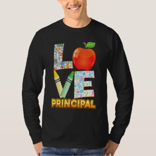 Love Principal Kid Student Teacher Back To School  T-Shirt