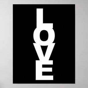 Love Print Black