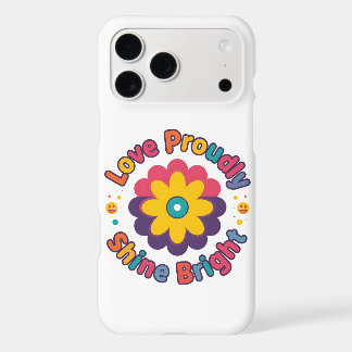 Love Proudly Shine Bright – Colorful Flower Pride 