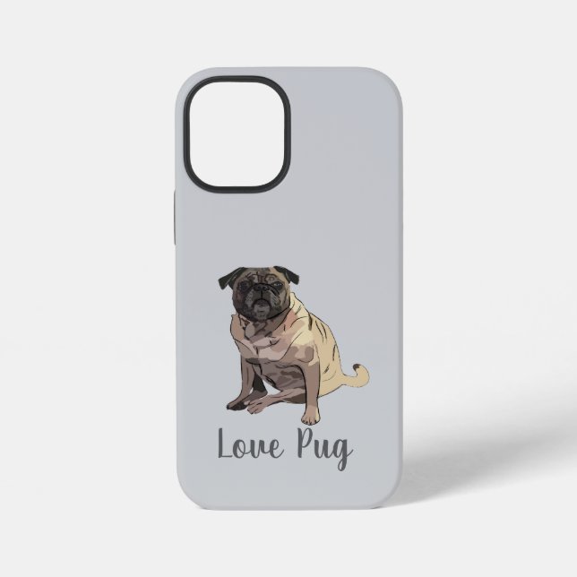 Love Pug iPhone Case (Back)