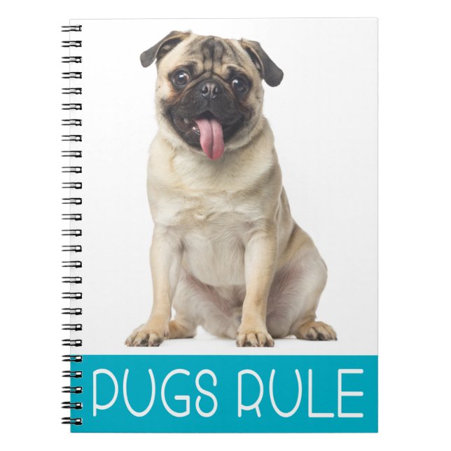 Love Pug Puppy Dog Journal Notebook (Front)