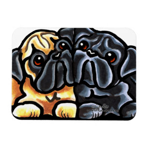 Love Pugs Magnet