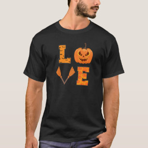 Love Pumpkin And Candy Corn Fun Halloween Costume  T-Shirt