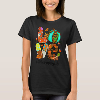 LOVE Pumpkin Pharmacy Life Pharmacist Fall Thankgi T-Shirt