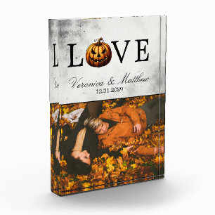 Love Pumpkin Photo Block