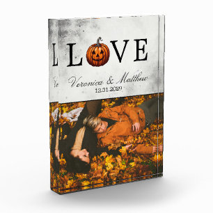 Love Pumpkin Photo Block