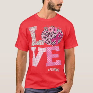 Love Pumpkin Ribbon Breast Cancer Awareness Surviv T-Shirt