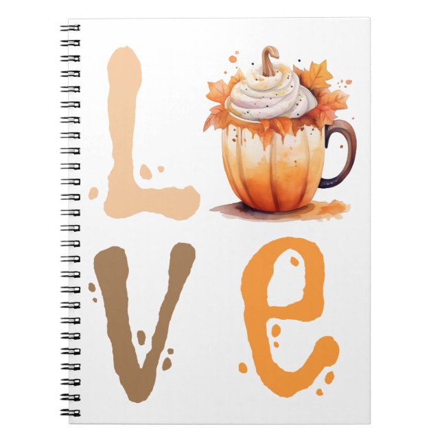 Love Pumpkin Spice  Notebook (Front)