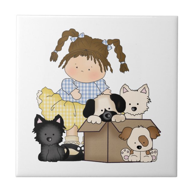 Love Puppies Tile (Front)