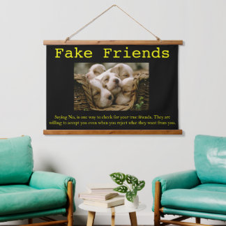 LOVE Puppies together in one basket Hanging Tapest Tapestry