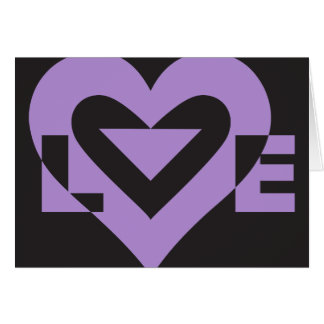 Love Purple on Black