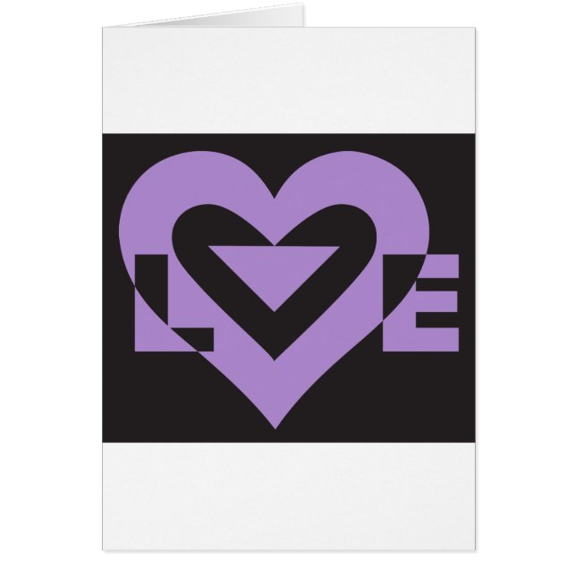 Love Purple on Black (Front)
