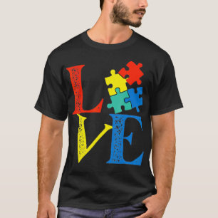 Love Puzzle Cute Autism Awareness T-Shirt