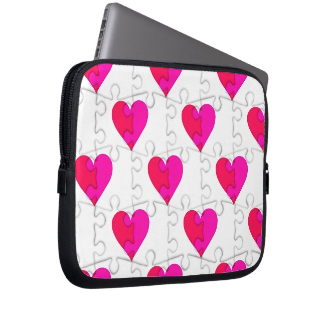 Love Puzzlr Laptop Sleeve (Front Right)
