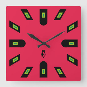 LOVE QKUIN STADIUM BY MASANSER SQUARE WALL CLOCK