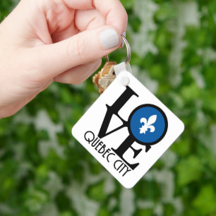 LOVE Quebec City Keychain