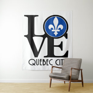 LOVE Quebec City Tapestry