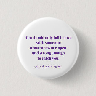 Love quote 1 inch round button
