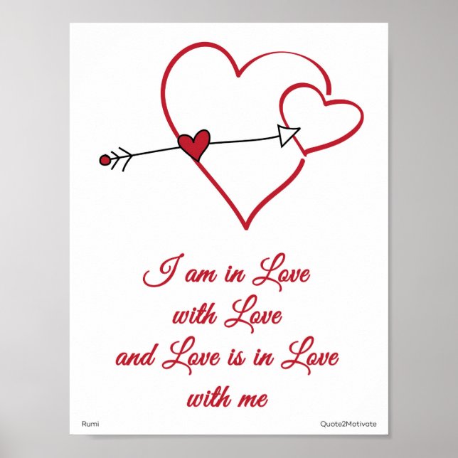 Love Quote by Rumi Poster (Front)