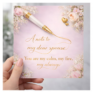Love Quote Design – Perfect Gift for Your Spouse Card