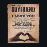 Love Quote For Boyfriend, Husband Love Birthday Fleece Blanket<br><div class="desc">Love Quote For Boyfriend, Husband Love Birthday</div>