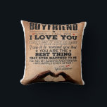 Love Quote For Boyfriend, Husband Love Birthday Throw Pillow<br><div class="desc">Love Quote For Boyfriend,  Husband Love Birthday</div>