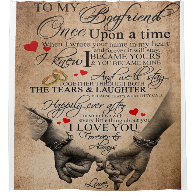 Love Quote For Boyfriend | Lovely Quotes Gift (Front)