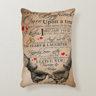 Love Quote For Boyfriend Lovely Quotes Gift Accent Pillow